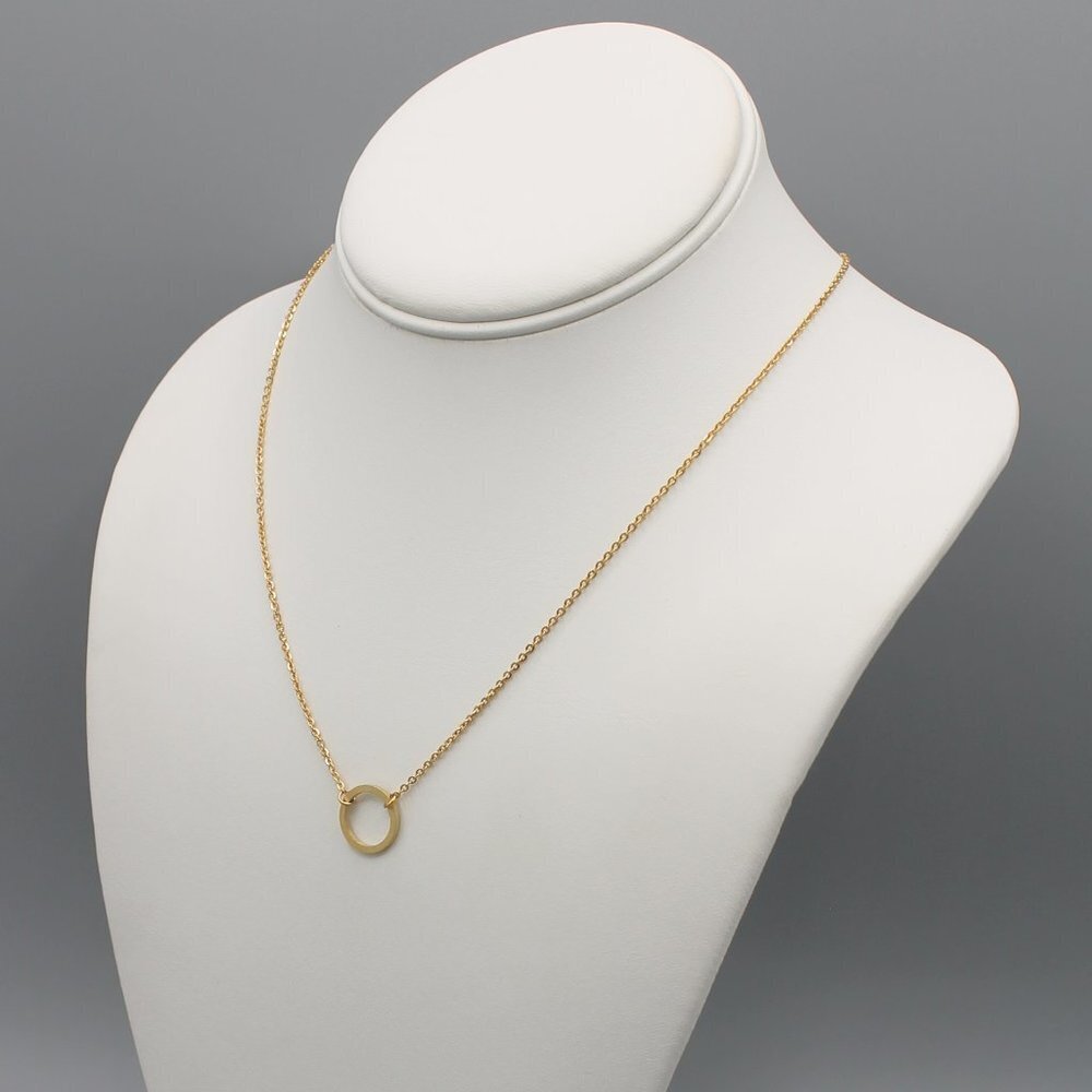 Karma circle of life yellow gold tone necklace - Picture 7 of 7